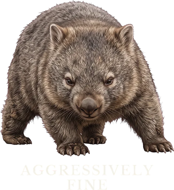 Aggressively Fine Wombat